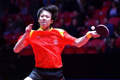 第54届世乒赛团体赛男子团体 B组第四轮中国队3比0胜葡萄牙队