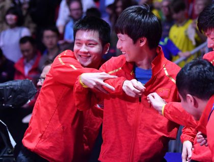 第54届世乒赛团体赛男团半决赛 中国队3比0战胜瑞典队进决赛
