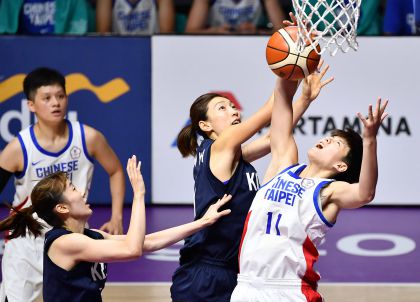 雅加达亚运会女篮小组赛 中国台北队加时胜朝韩联队
