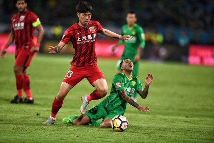 2018赛季中超联赛第24轮 北京国安0比1负于上海上港