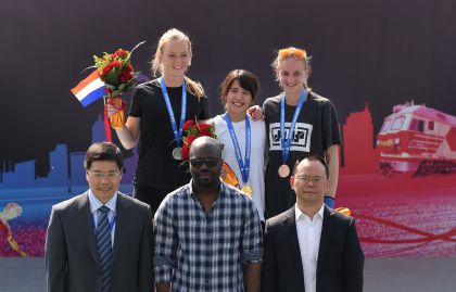 2019国际体联跑酷世界杯 女子竞速赛日本选手夺冠