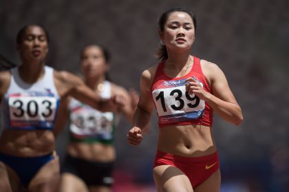 第23届亚洲田径锦标赛开赛 两国手晋级女子100米半决赛