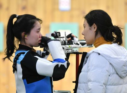 中国体育图片专题——中国射击队女子10米气步枪项目瞄准东京奥运会