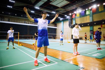 中国体育图片专题——羽球男双选手刘雨辰期望奥运年不留遗憾
