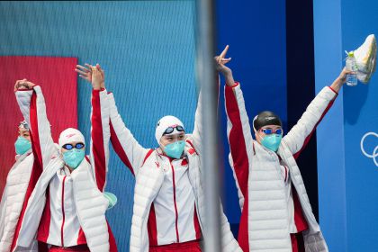 东京奥运会游泳女子4x100米自由泳接力决赛 中国队获得第七