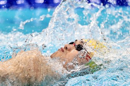 东京奥运会游泳男子100米仰泳决赛  徐嘉余获第五