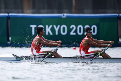 东京奥运会赛艇男子双人双桨决赛 张亮./刘治宇摘铜