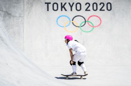 东京奥运会滑板女子碗式预赛 张鑫无缘晋级