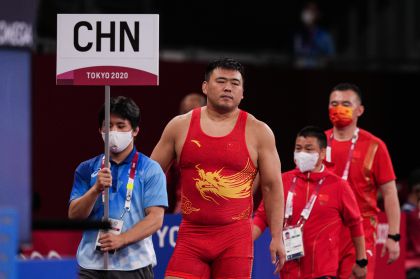 邓志伟得东京奥运会摔跤男子自由式125公斤级第四名