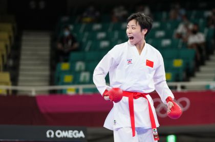 尹笑言晋级东京奥运会空手道女子组手61公斤级决赛