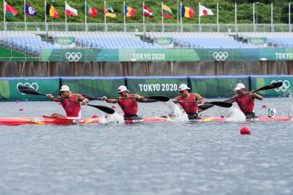 东京奥运会静水皮划艇男子500米四人皮艇半决赛 中国队无缘奖牌争夺
