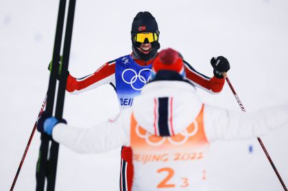 挪威队夺北京冬奥会北欧两项团体赛金牌
