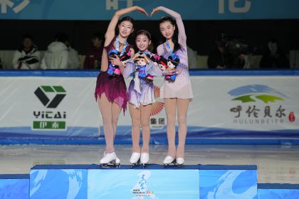 第十四届冬季运动会花样滑冰女子单人滑 金书贤夺冠