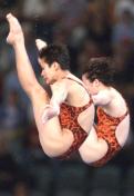 李娜/桑雪夺得奥运会跳水女子10米台冠军