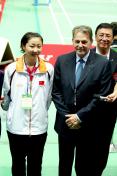周蜜夺得第十四届亚运会羽毛球单打冠军