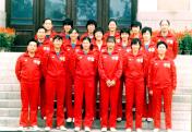 中国女子排球队运动员合影