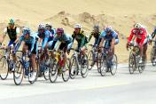 第三届环青海湖国际公路自行车赛进入第二赛段比赛