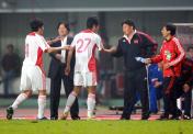 2007亚洲杯小组赛  中国男足1比0领先伊拉克结束上半场