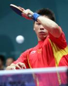 亚运会乒乓球男团小组赛  中国3比0轻取印度