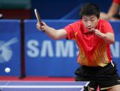 亚运会男乒团体1/4决赛 中国队3比0胜卡塔尔挺进四强