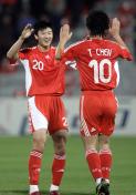 亚运会男足小组赛 中国3比1胜马来西亚