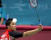 亚运羽毛球男团半决赛  中国激战印尼