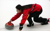 中国女子冰壶队在长春训练