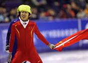 亚冬会男子短道速滑1500米 中国选手隋宝库勇夺金牌