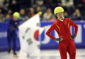 亚冬会女子短道速滑1500米 中国选手王meng受阻摘铜牌