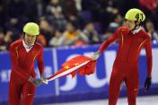 亚冬会男子短道速滑1500米 中国选手隋宝库勇夺金牌