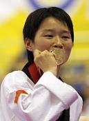 跆拳道世锦赛首日 吴静钰夺得女子47公斤级金牌