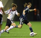 2007年女足世界杯揭幕战 德国5比0领先于阿根廷