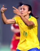 2007女足世界杯D组 中国0比4落后于巴西