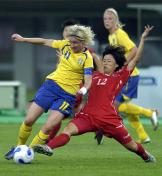 2007女足世界杯B组第三轮  瑞典2比1胜朝鲜遗憾出局