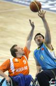 2008国际轮椅篮球邀请赛 中国男队29比59负于荷兰男队