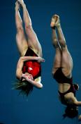 跳水世界杯女子双人十米台决赛赛况