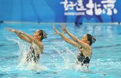 花样游泳奥运会资格赛双人项目决赛赛况