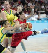 国际女子篮球赛次日 中国67比64战胜澳大利亚