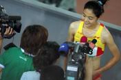 中国田径公开赛女子1500米 刘青夺冠