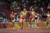 中国田径公开赛女子4X100米接力 中国队夺冠