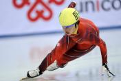十一运会短道速滑女子3000米超级决赛 周洋获第一