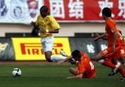 2009中超联赛第七轮 青岛半场1比1平陕西