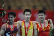 十一运会男子吊环 严明勇夺冠