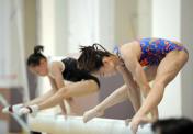 国家女子体操队进行夏训