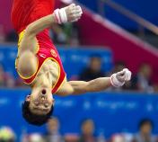 亚运会男子体操团体赛   中国队轻松拿金