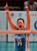 十二运会女排小组赛 天津队3比1胜北京队