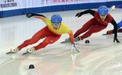 第十三届冬季运动会短道速滑男子500米决赛  武大靖获得冠军