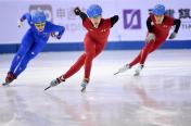 第十三届冬季运动会短道速滑男子1000米  韩天宇获得冠军