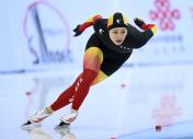 第十三届冬季运动会速度滑冰女子1000米 张虹夺冠