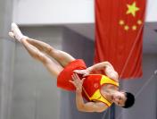 中国体操男队在北京进行队内选拔测试赛